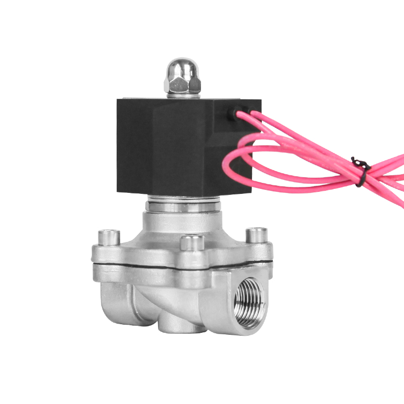 Stainless steel waterproof normally closed solenoid valve