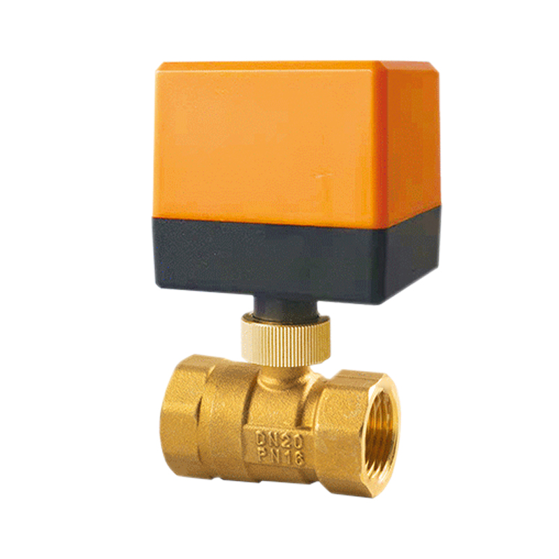 Three-wire two-control/one-control electric ball valve